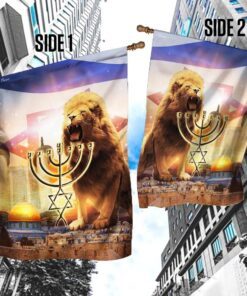 lion of judah. israel jerusalem flag 4025