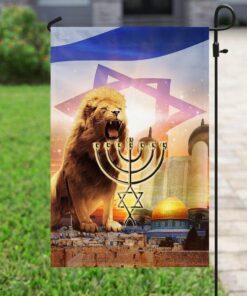 lion of judah. israel jerusalem flag 7903