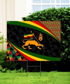 lion of judah ethiopia yard sign 2523
