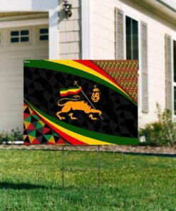 lion of judah ethiopia yard sign 2900