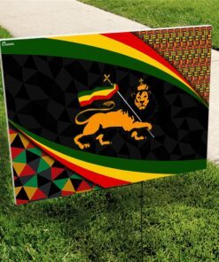 lion of judah ethiopia yard sign 3489
