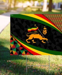 lion of judah ethiopia yard sign 4328