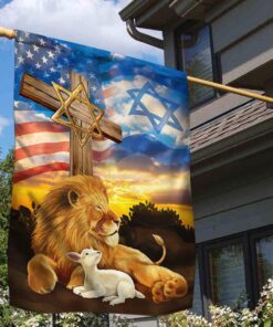 lion of judah israel american flag, the lion and lamb jewish qnn667f 4215