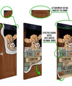 live like someone left the gate open cow door cover 5313