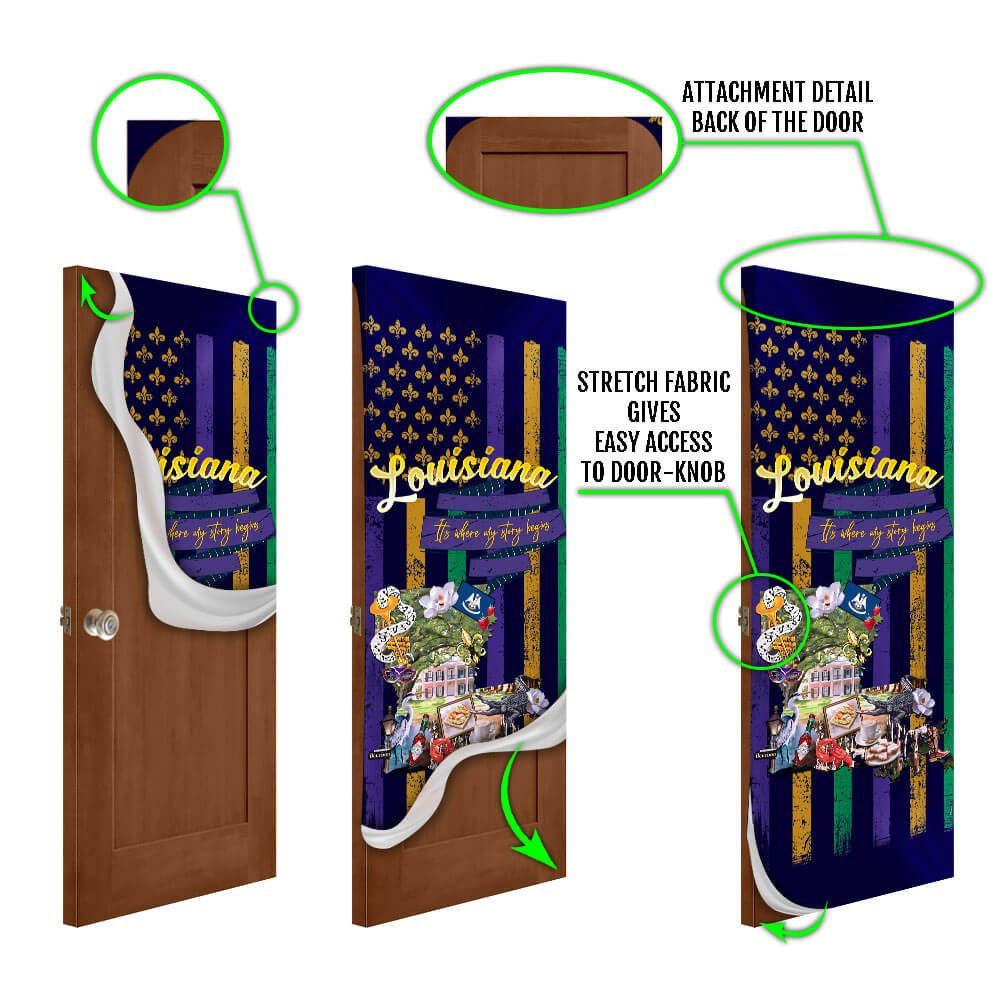 Louisiana, It's Where My Story Begins Door Cover TPT829D - Image 5
