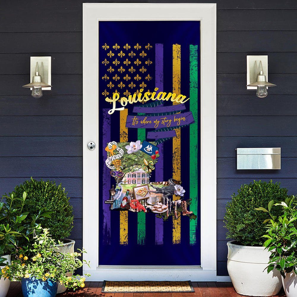 Louisiana, It's Where My Story Begins Door Cover TPT829D - Image 2