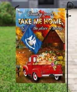 louisiana country roads, take me home, to the place i belong flag 8568