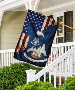 louisiana american eagle flag 1505