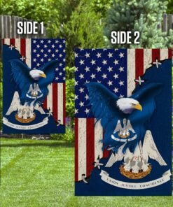 louisiana american eagle flag 8174