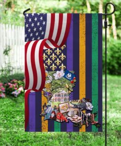 Louisiana American Flag MLN1328F