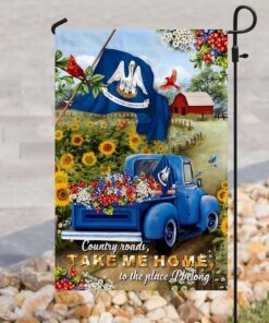 louisiana country roads flag 2830