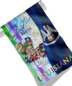 louisiana flag god bless louisiana two sided flag tpt830f 2743