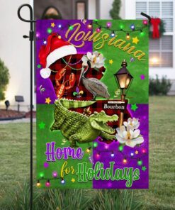 louisiana home for holidays christmas flag mln788f 1813