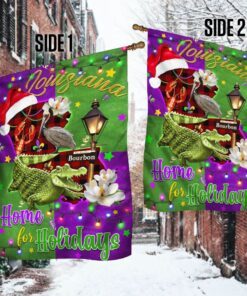 louisiana home for holidays christmas flag mln788f 2029