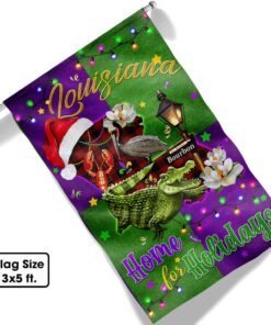 louisiana home for holidays christmas flag mln788f 6647