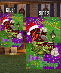 louisiana home for holidays christmas flag mln788f 7199