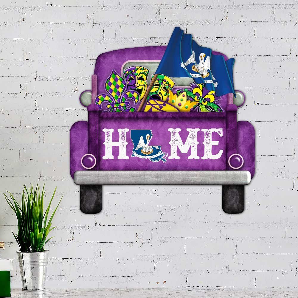 Louisiana Home Hanging Metal Sign DBD3182MSv2