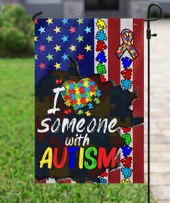 Love Autism Flag