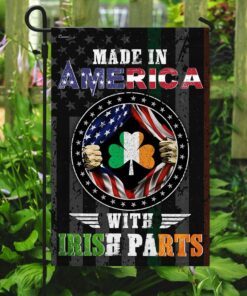 made in america with irish parts flag 3487