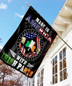 made in america with irish parts flag 4921