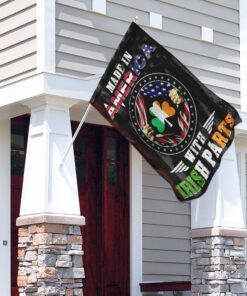 made in america with irish parts flag 5070