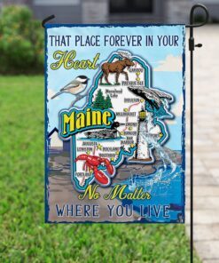 maine that place forever in your heart no matter where you live flag 1969