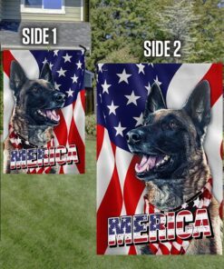 malinois flag merica patriotic dog bnn190fv1 1245