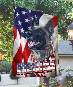 malinois flag merica patriotic dog bnn190fv1 4602