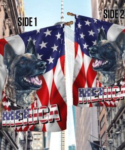 malinois flag merica patriotic dog bnn190fv1 6570
