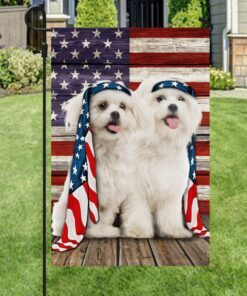 maltese dog flag charming dog ntb216fv12 6786