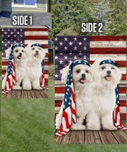 maltese dog flag charming dog ntb216fv12 7186