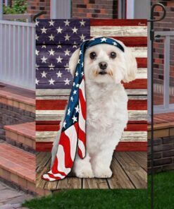 maltese dog flag charming dog ntb216fv14 7862
