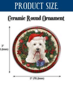 maltese ornament dog lover christmas ornament qtr321ov11 4456