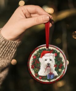 maltese ornament dog lover christmas ornament qtr321ov11 4486