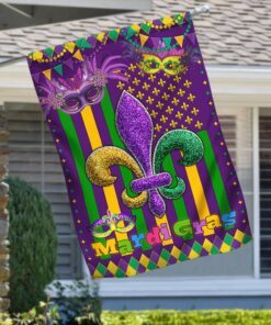Mardi Gras American Flag LNH029F