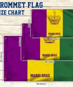 mardi gras grommet flag thb3701gf 4598