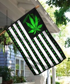 marijuana leaf american flag 6385
