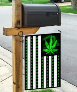 marijuana leaf american flag 6662