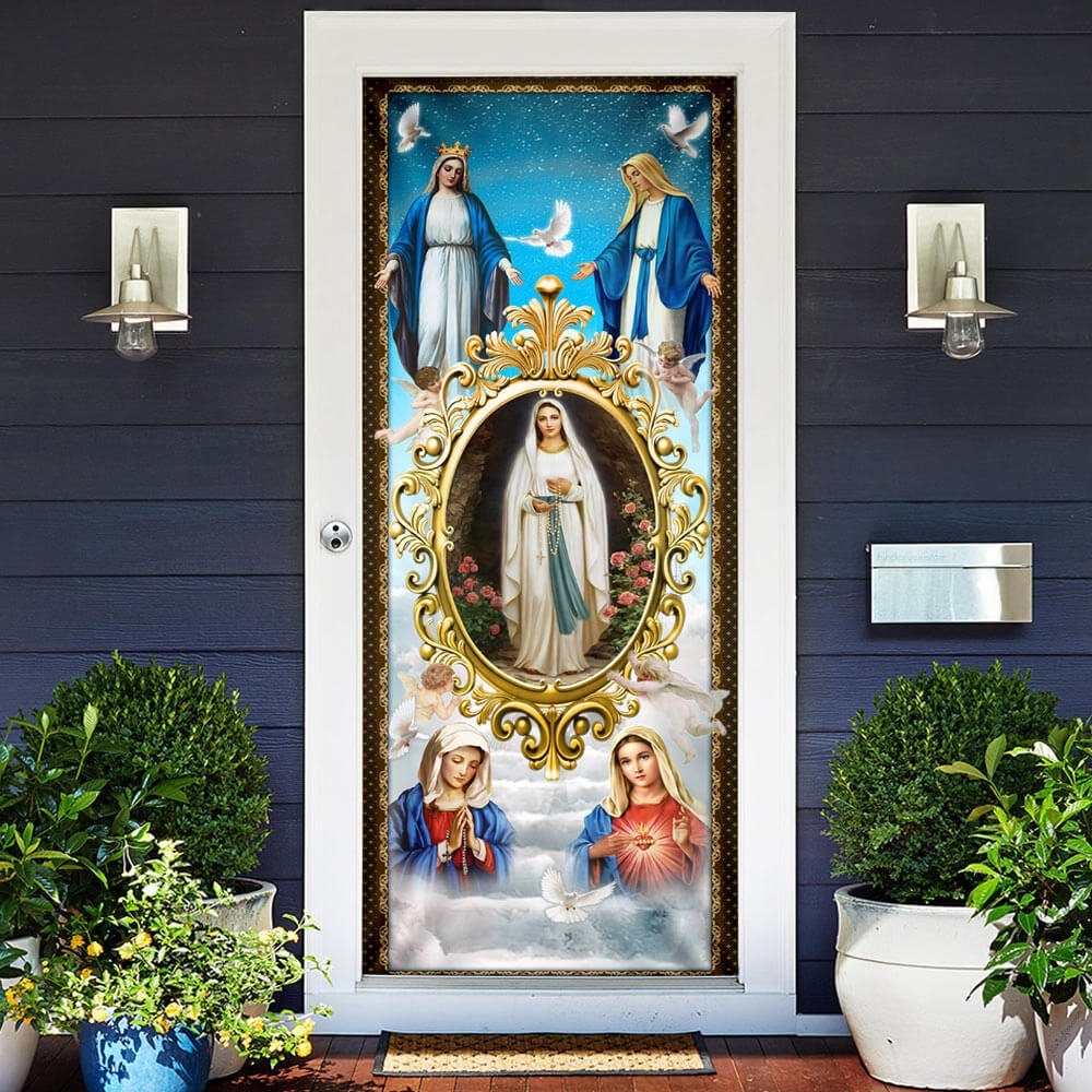 Mary, Mother Of Jesus. The Blessed Virgin Mary Door Cover THB3812D - Image 2