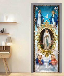 mary, mother of jesus. the blessed virgin mary door cover thb3812d 7342