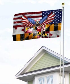maryland american eagle grommet flag thb3471gfv1 1763