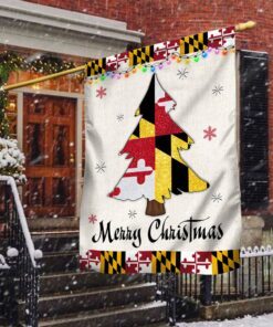 Maryland Christmas Flag Christmas Tree Maryland Christmas Decor TQN775F