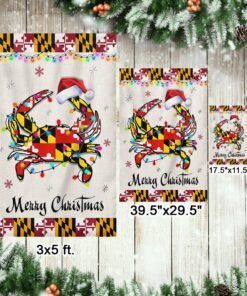 maryland crab christmas flag tqn782f 3174