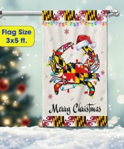 maryland crab christmas flag tqn782f 6379