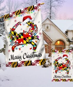 maryland crab christmas flag tqn782f 6592