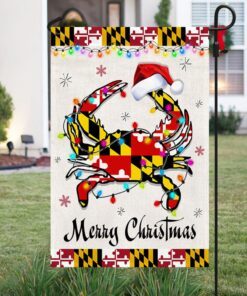 maryland crab christmas flag tqn782f 7103