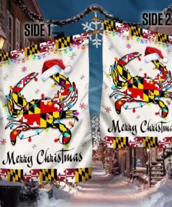 maryland crab christmas flag tqn782f 7334