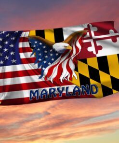 Maryland Eagle Grommet Flag MLH1774GFv18