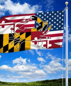 maryland flag american maryland crab grommet flag qtr299gf 5003