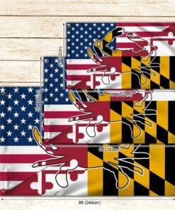 maryland flag american maryland crab grommet flag qtr299gf 6112